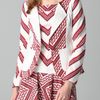 Thakoon Chevron Print Blazer in Red (black) - Lyst