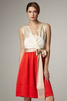 Tory Burch Darya Faille Colorblock Dress - Lyst