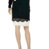 Valentino Crepe and Pleated Twill Skirt in Black - Lyst