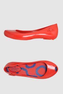 Vivienne Westwood Anglomania  Peep-toe Ballet Flats - Lyst