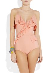 Zimmermann Dreamer Ruffled Swimsuit