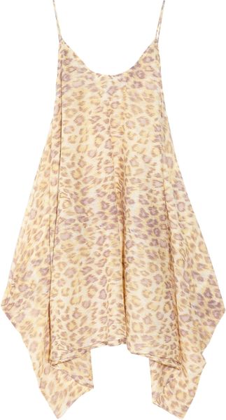 Zimmermann Leopardprint Cottonvoile Sundress in Beige (leopard) - Lyst