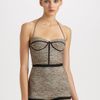 Bottega Veneta OnePiece Halter Swimsuit in Gray (beige) - Lyst