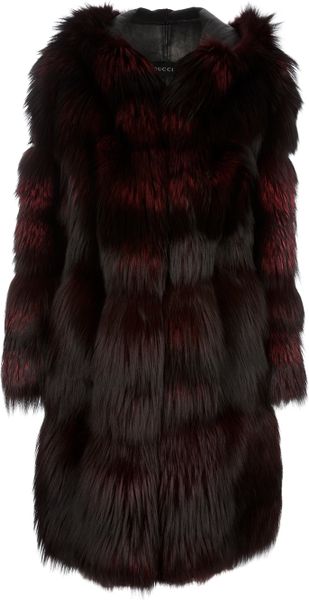 Gucci Vintage Fox Fur Coat - Lyst