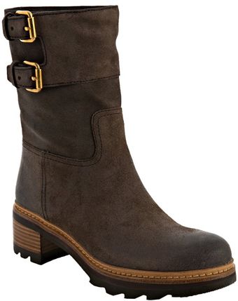  Sport Anthracite Suede Double Buckle Boots 