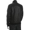 Calvin Klein Black Faux Leather Motorcycle Jacket in Black for Men - Lyst