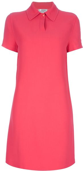 Gianni Versace Vintage Vintage Shirt Dress - Lyst