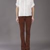 Goldsign Blossom Flare Jean in Brown - Lyst