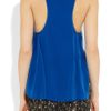 Alexander Wang Enzyme Racerback Silk Tank in Blue (azure) - Lyst
