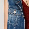 Free People Cutoff Denim Vest in Blue (morning zen) - Lyst