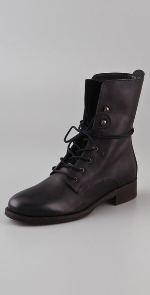Madewell Lace Up Combat Boots - Lyst