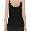 Narciso Rodriguez Silkchiffon and Glossedcloque Camisole in Black - Lyst
