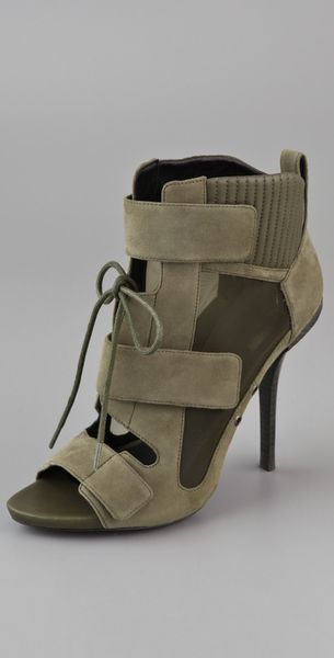Alexander Wang Noemi 3 Tab Suede Booties - Lyst