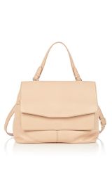 DKNY Eggshell Double Flap Shoulder Bag