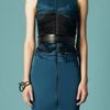 Doo. Ri Sleeveless Dress W/ Bias Embroidered Bustier in Blue - Lyst