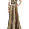 Marchesa Embellished Metallic Organza Gown in Gold - Lyst