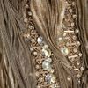 Marchesa Embellished Metallic Organza Gown in Gold - Lyst