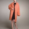 Rochas Doubleface Wool Coat in Orange - Lyst