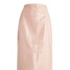 Tibi Blush Leather Pencil Skirt in Pink (blush) - Lyst