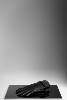 Burberry Embossed Check Leather Glove - Lyst