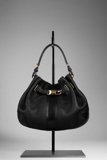 Burberry Medium Belted Leather Hobo - Lyst