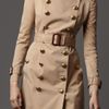 Burberry Gem Embellished Trench Coat in Beige (honey)