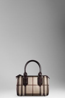 Burberry Small Smoked Check Bowling Bag - Lyst