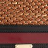 Burberry Prorsum Woven Raffia and Leather Wristlet Clutch in Black - Lyst