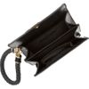 Burberry Prorsum Woven Raffia and Leather Wristlet Clutch in Black - Lyst