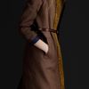 Burberry Prorsum Beaded Linen Trench Coat in Brown (cocoa) - Lyst