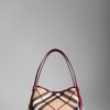 Burberry Small Nova Check Tote in Beige (raspberry sorbet) - Lyst