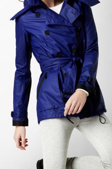 Burberry Sport Hooded Sport Trench Coat - Lyst