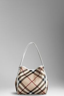 Burberry Small Nova Check Tote - Lyst