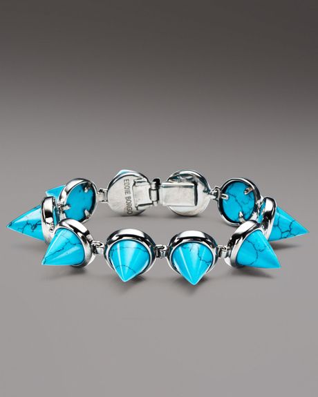 Eddie Borgo Turquoise Cone Bracelet in Blue (turquoise) - Lyst