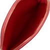 Jil Sander Circle Leather Clutch in Pink (coral) - Lyst