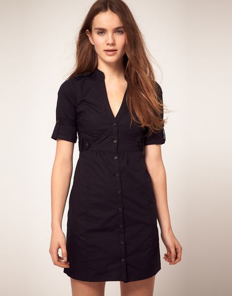 cotton shirt dress mango