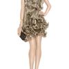 Marchesa Embellished Pleated Silkorganza Dress in Gold (bronze) - Lyst