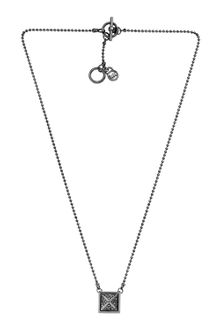 Michael Kors Pave Pyramid Necklace, Hematite - Lyst