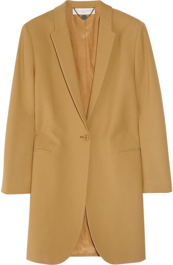  Wool-blend Hopsack Coat 