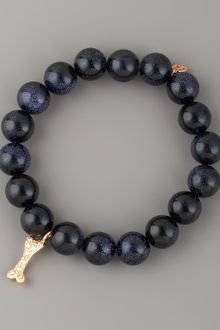 Sydney Evan Goldstone & Diamond Charm Bracelet - Lyst