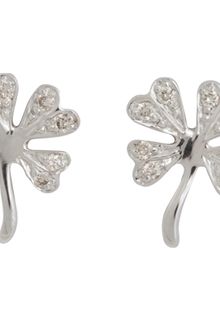 Sydney Evan Lucky Clover Studs - Lyst