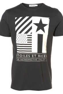 Topman Washed Black Flags Crew Tee - Lyst