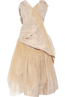 Vivienne Westwood Gold Label Bronze Silk-taffeta and Tulle Dress - Lyst