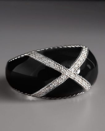 Zasha Diamond Enamel Ring - Lyst