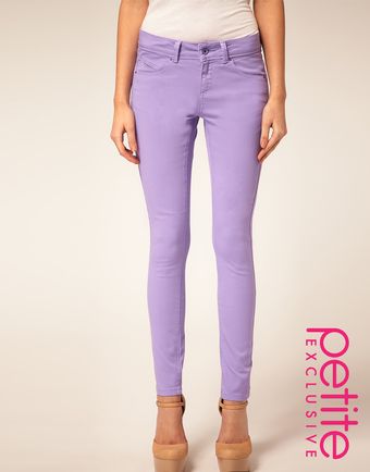  Asos Petite Exclusive Lavendar Skinny Jeans 