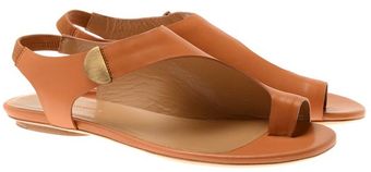 Balenciaga Architectural Leather Sandals - Lyst