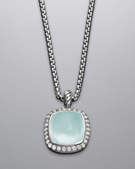 David Yurman Noblesse Necklace, Aqua Chalcedony in Blue (aqua) - Lyst