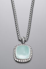 David Yurman Noblesse Necklace, Aqua Chalcedony