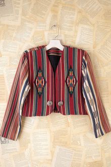 Free People Vintage Striped Jacket - Lyst