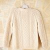 Free People Vintage Hand Knit Aran Sweater in Beige (white) - Lyst